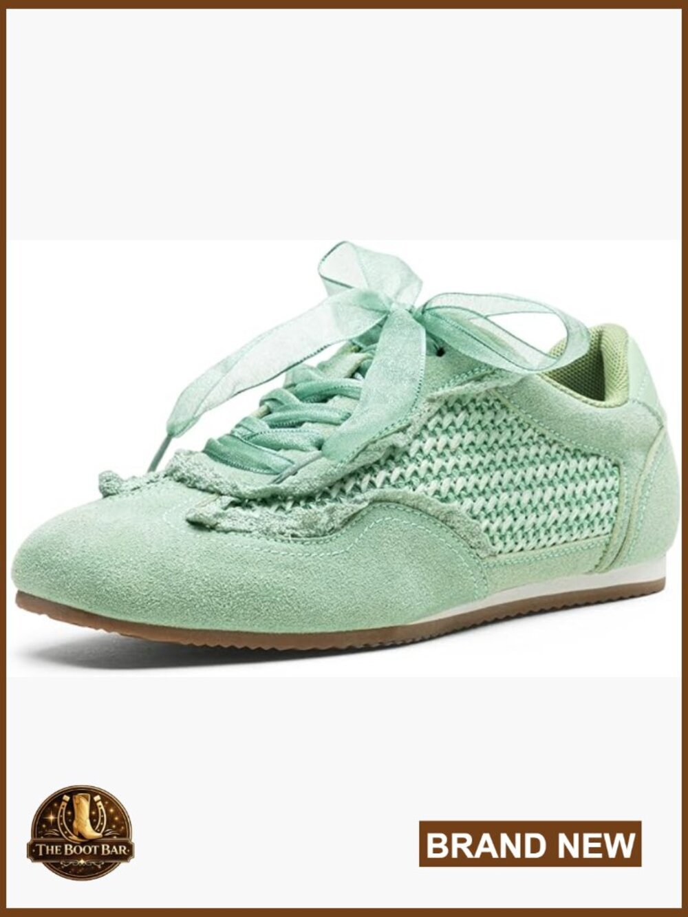 Women's Square Toe Suede Raffia Lace Sneakers, Memory Foam Lightweight Walking
